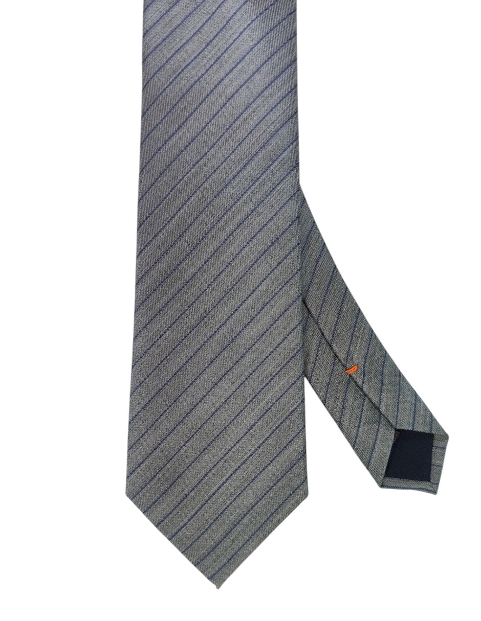 Corbata regular estampado a rayas para hombre 1