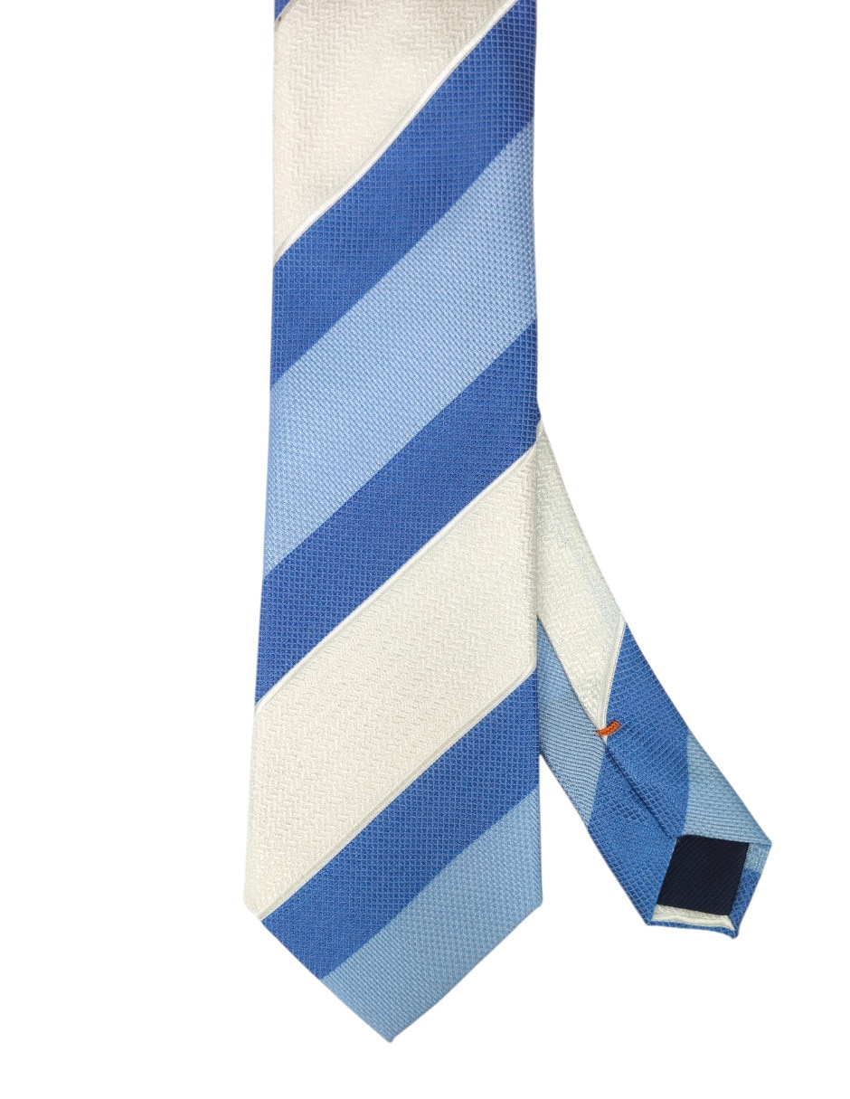 Corbata regular estampado a rayas para hombre