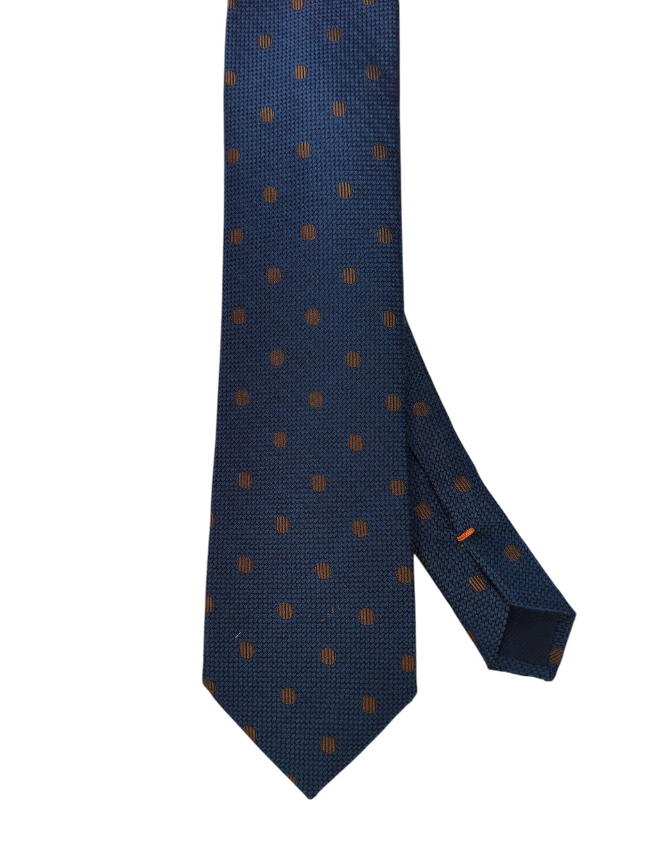 Corbata regular estampado lunares para hombre
