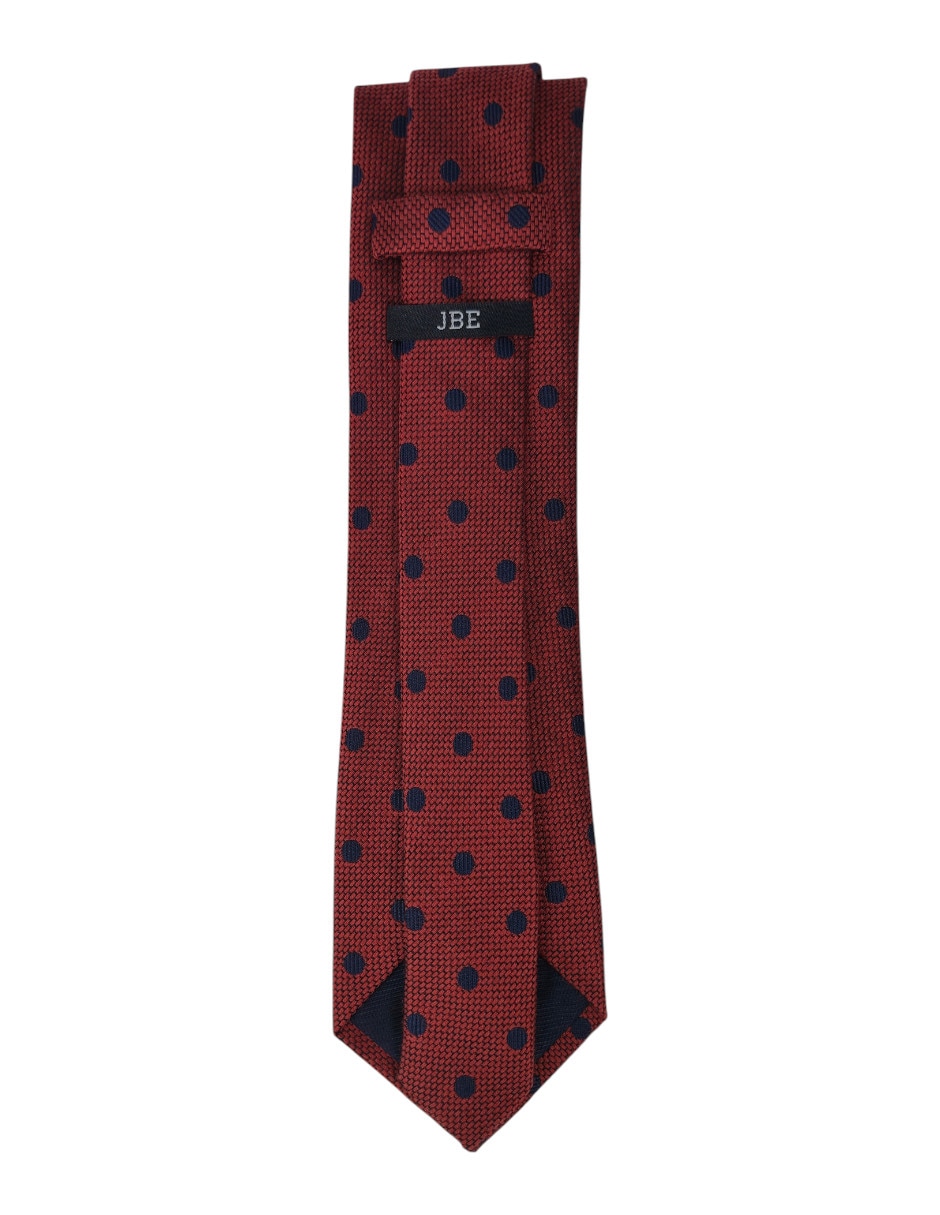 Corbata regular estampado lunares para hombre 3