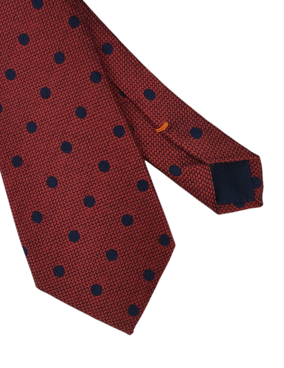 Corbata regular estampado lunares para hombre 2