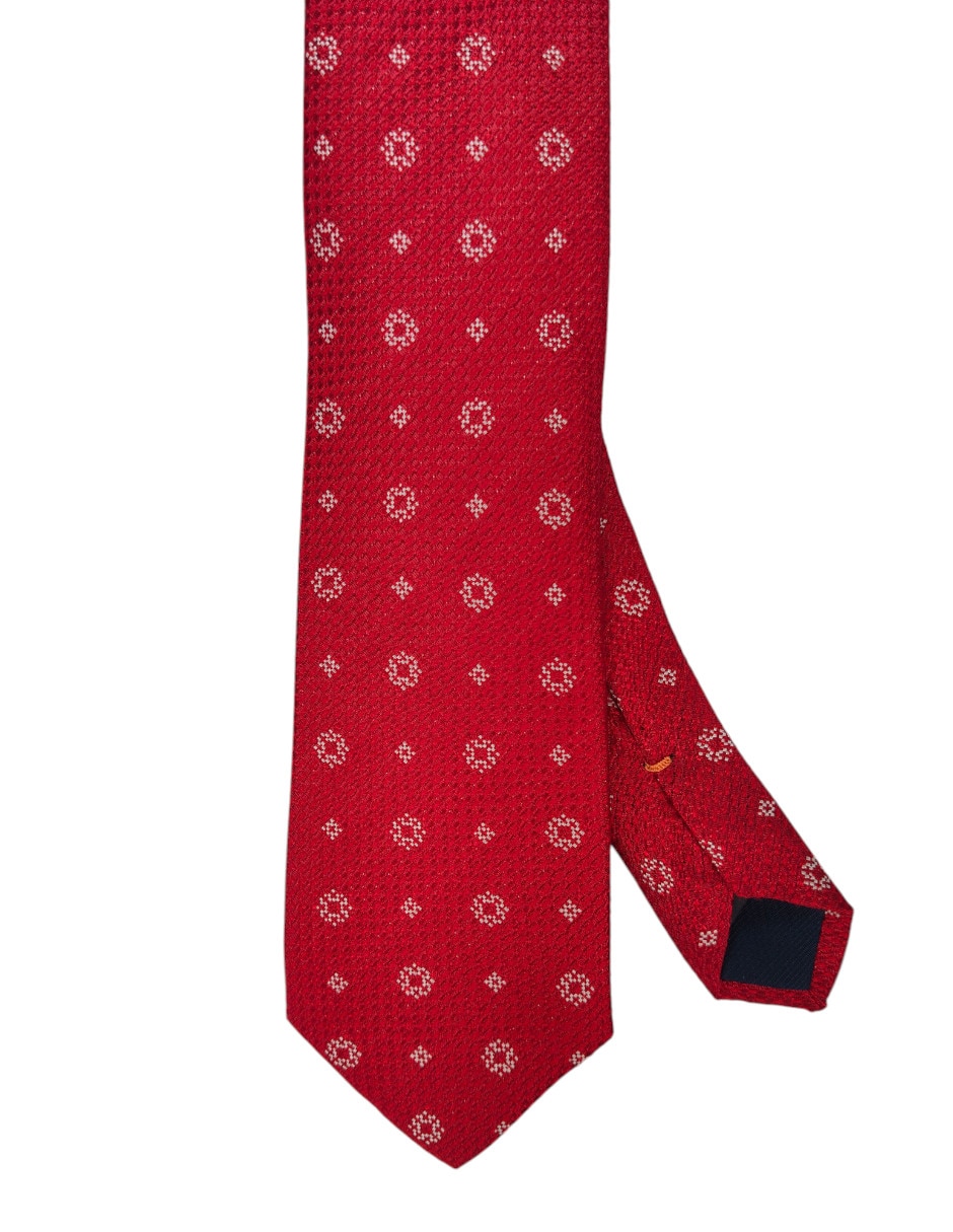 Corbata regular estampado floral para hombre 1