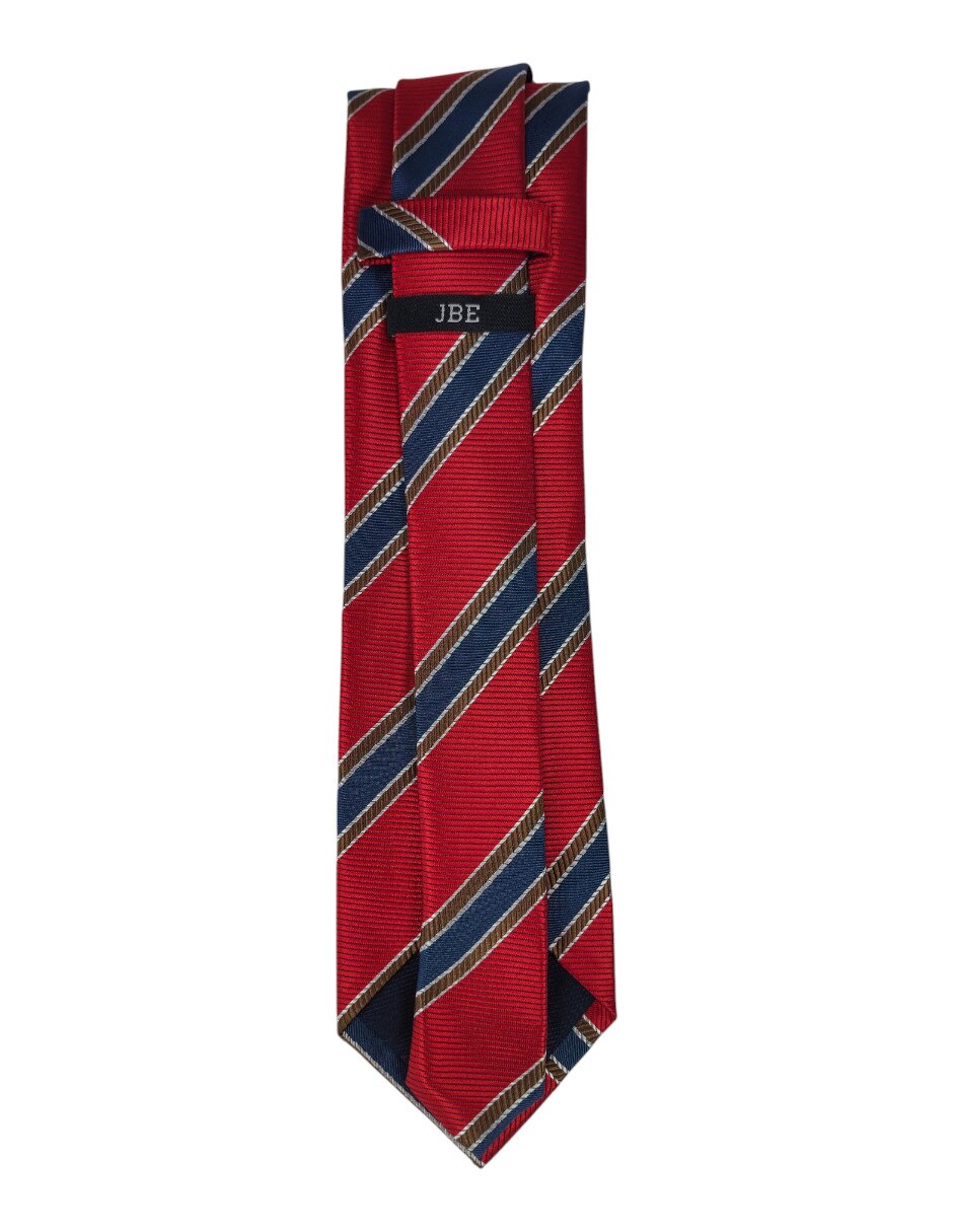 Corbata regular estampado a rayas para hombre 3