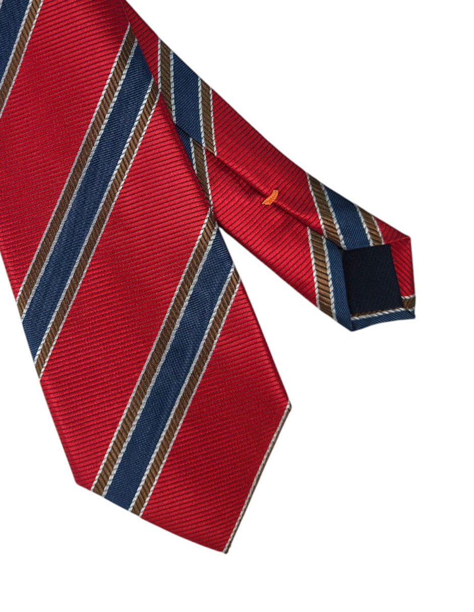 Corbata regular estampado a rayas para hombre 2