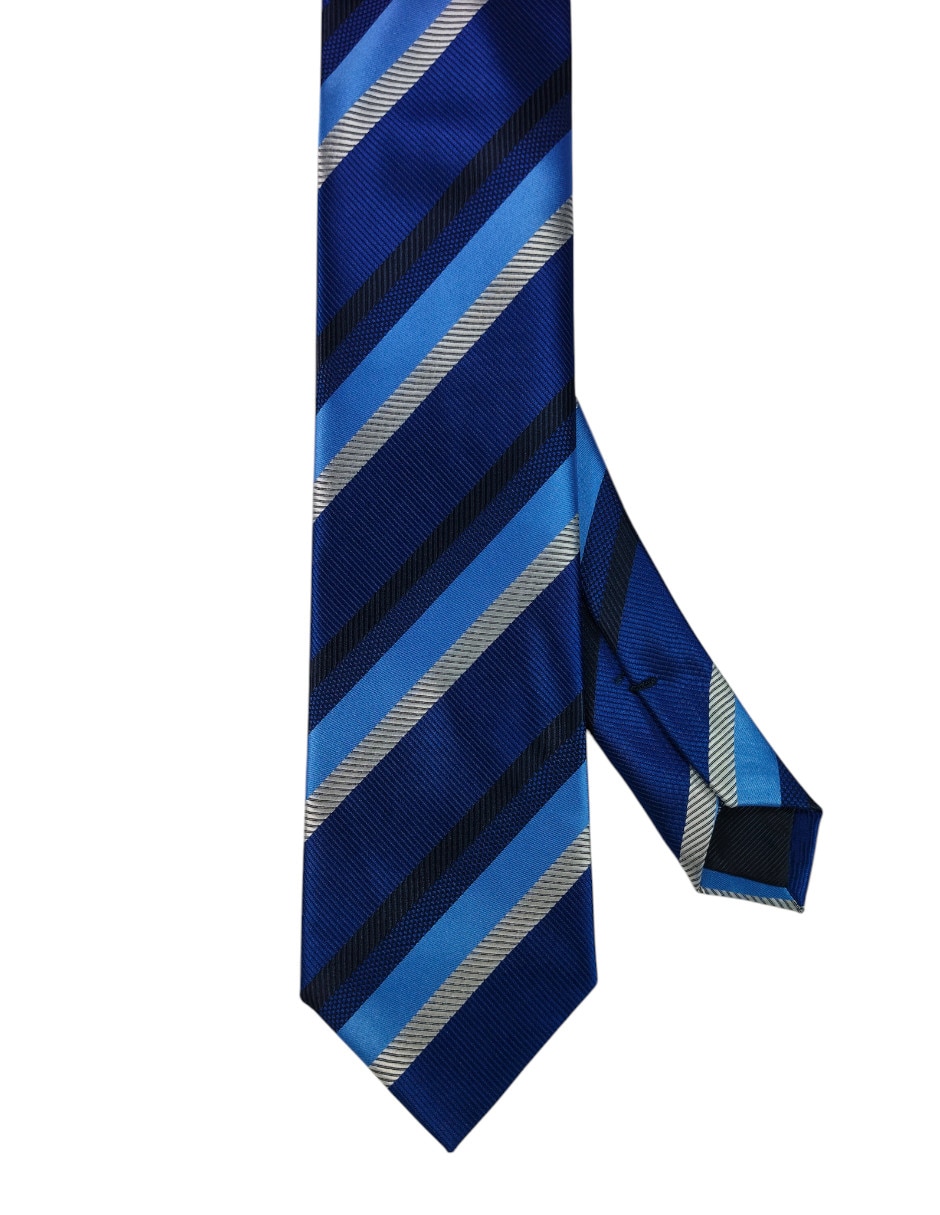 Corbata regular estampado a rayas para hombre