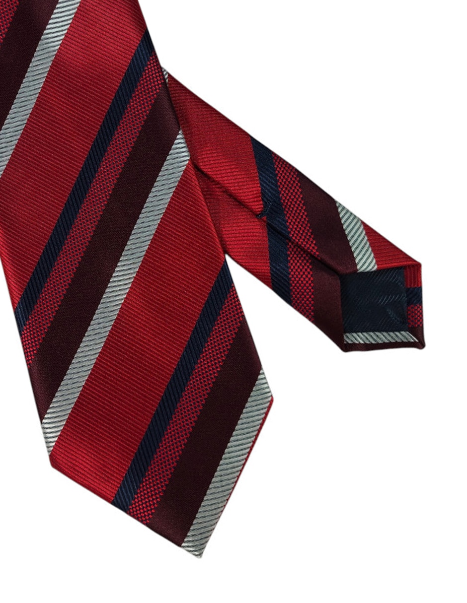 Corbata regular estampado a rayas para hombre 2