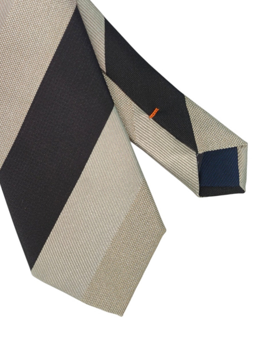 Corbata regular estampado a rayas para hombre 2