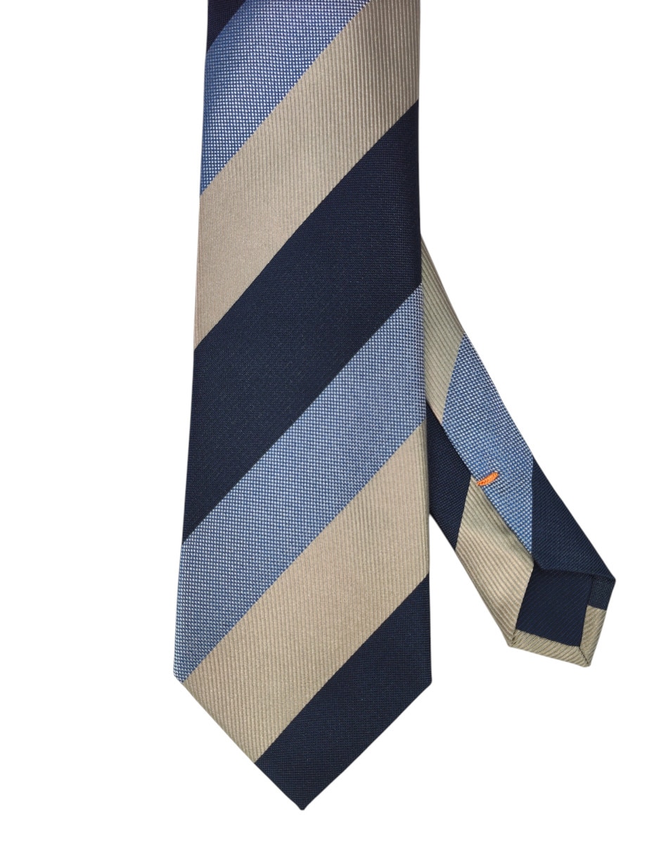 Corbata regular estampado a rayas para hombre