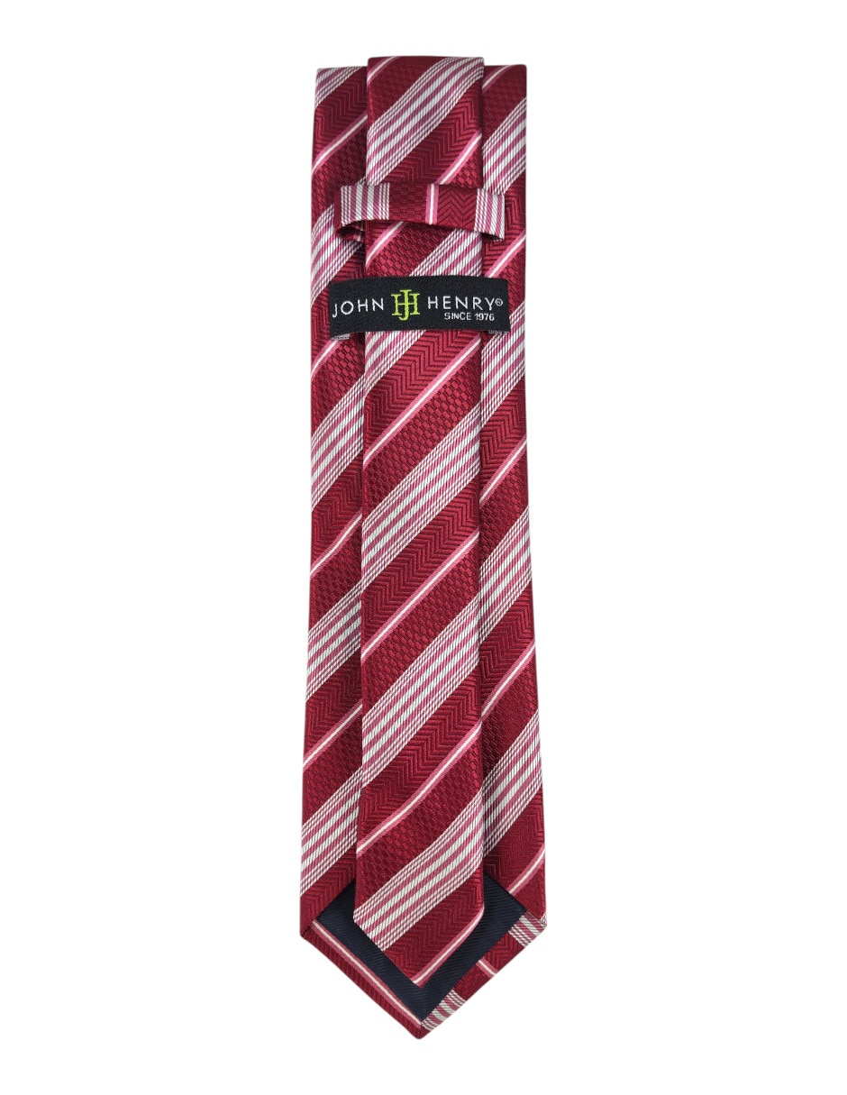 Corbata regular estampado a rayas para hombre 2