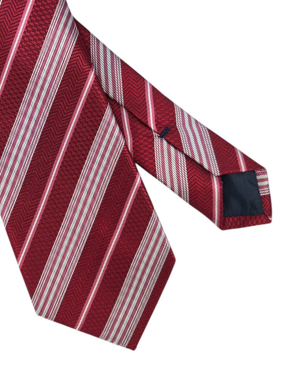 Corbata regular estampado a rayas para hombre 3