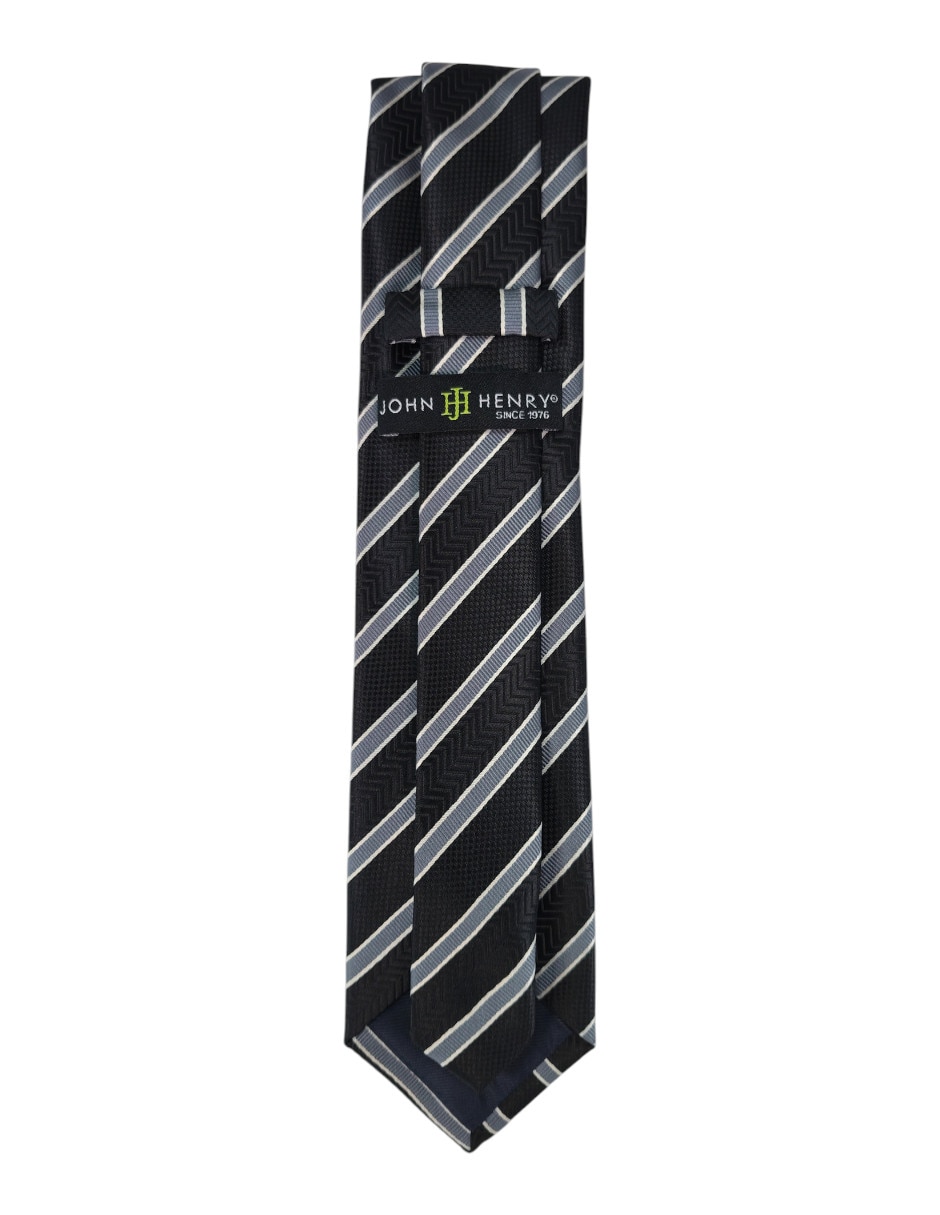 Corbata regular estampado a rayas para hombre 3