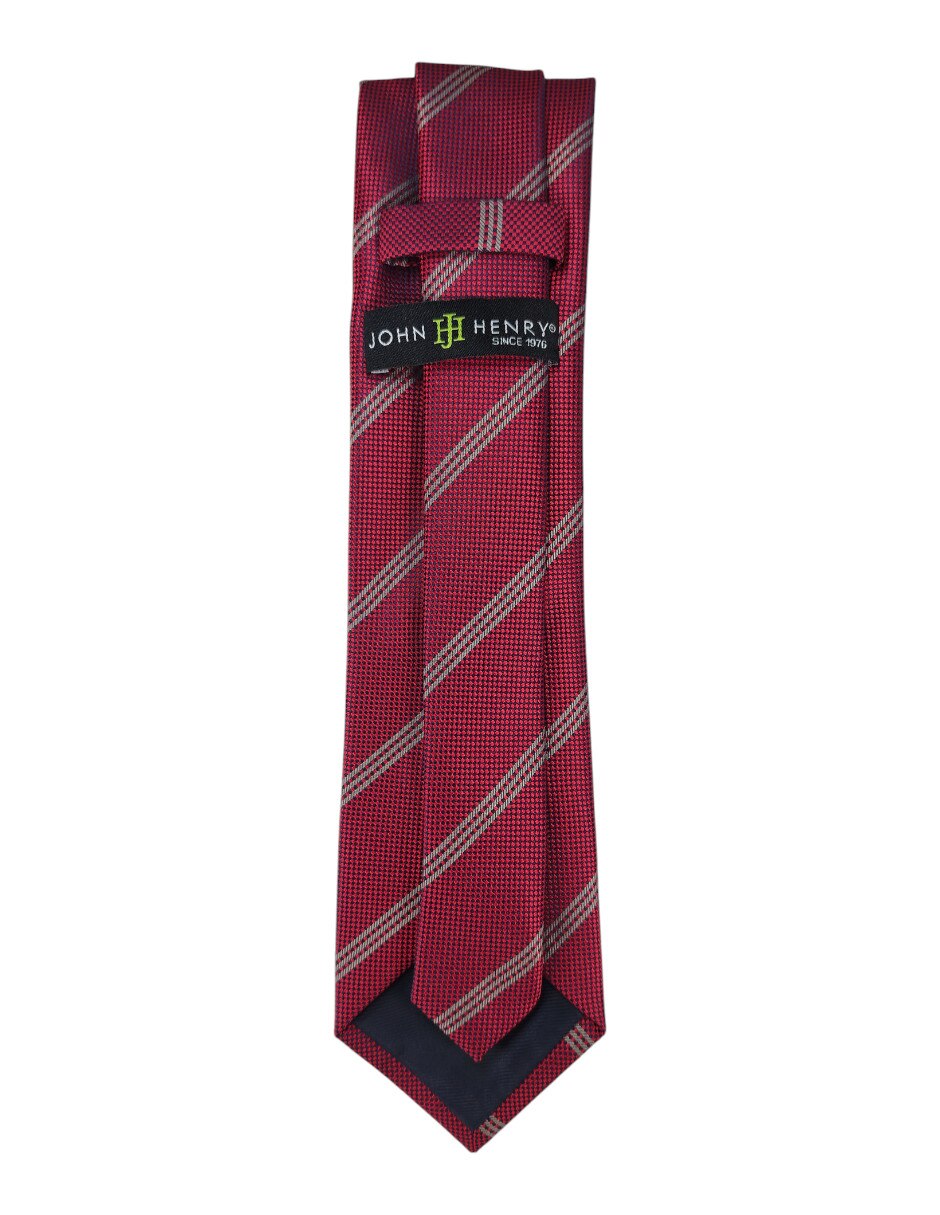 Corbata regular estampado a rayas para hombre 3