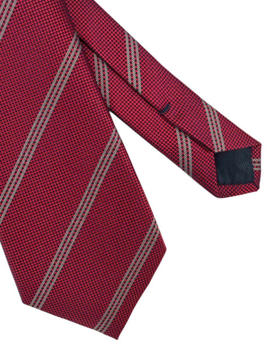 Corbata regular estampado a rayas para hombre 2