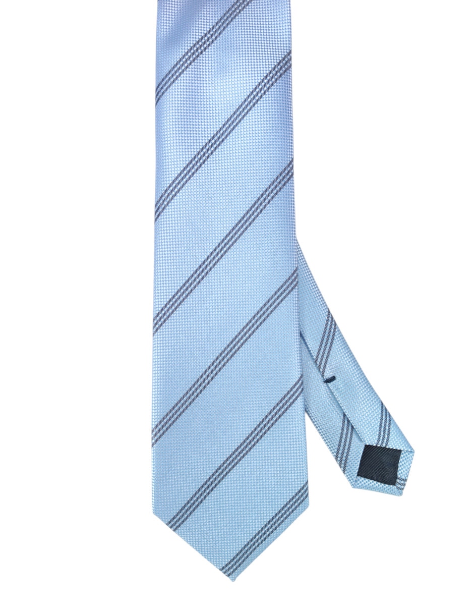 Corbata regular estampado a rayas para hombre