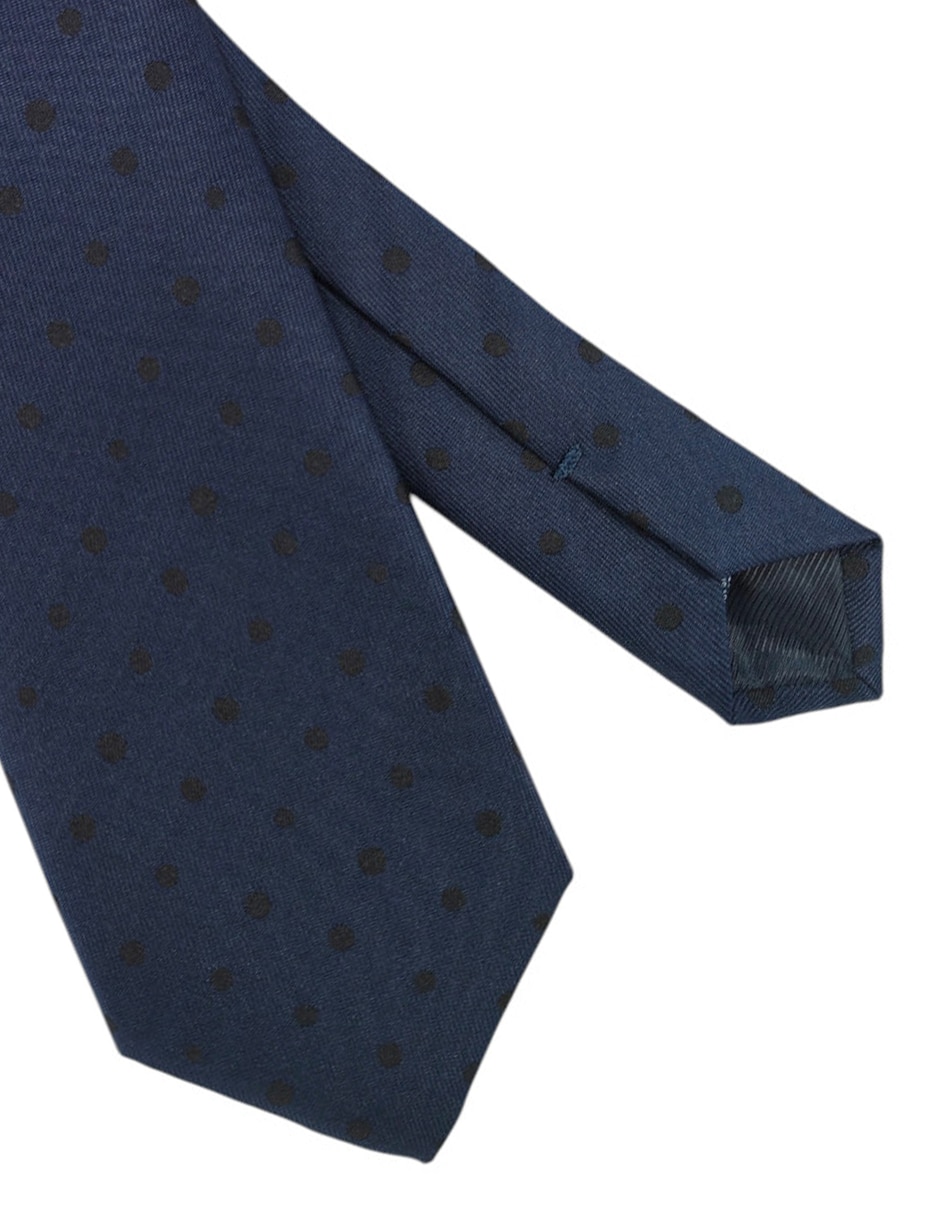 Corbata regular estampado lunares para hombre 2
