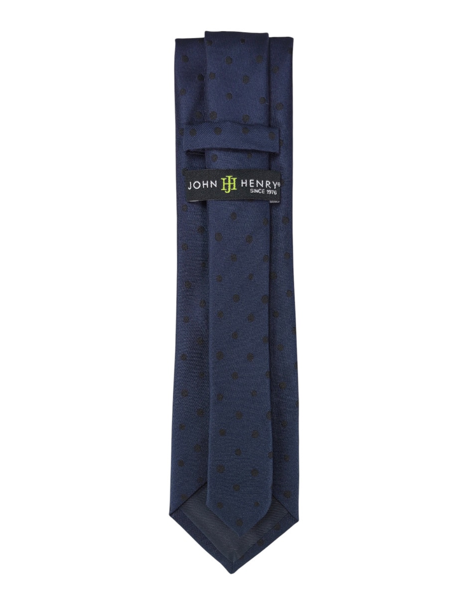 Corbata regular estampado lunares para hombre 3