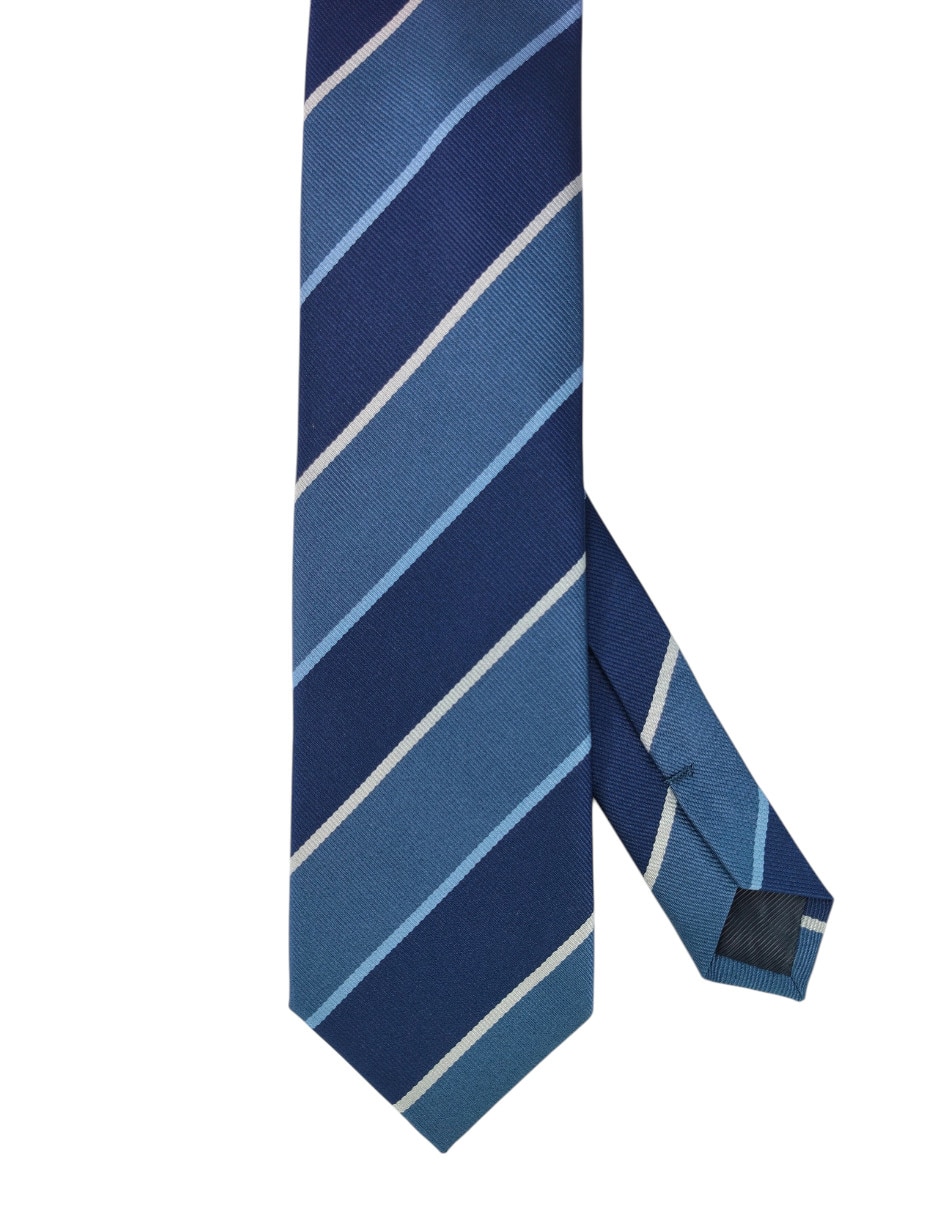 Corbata regular estampado a rayas para hombre