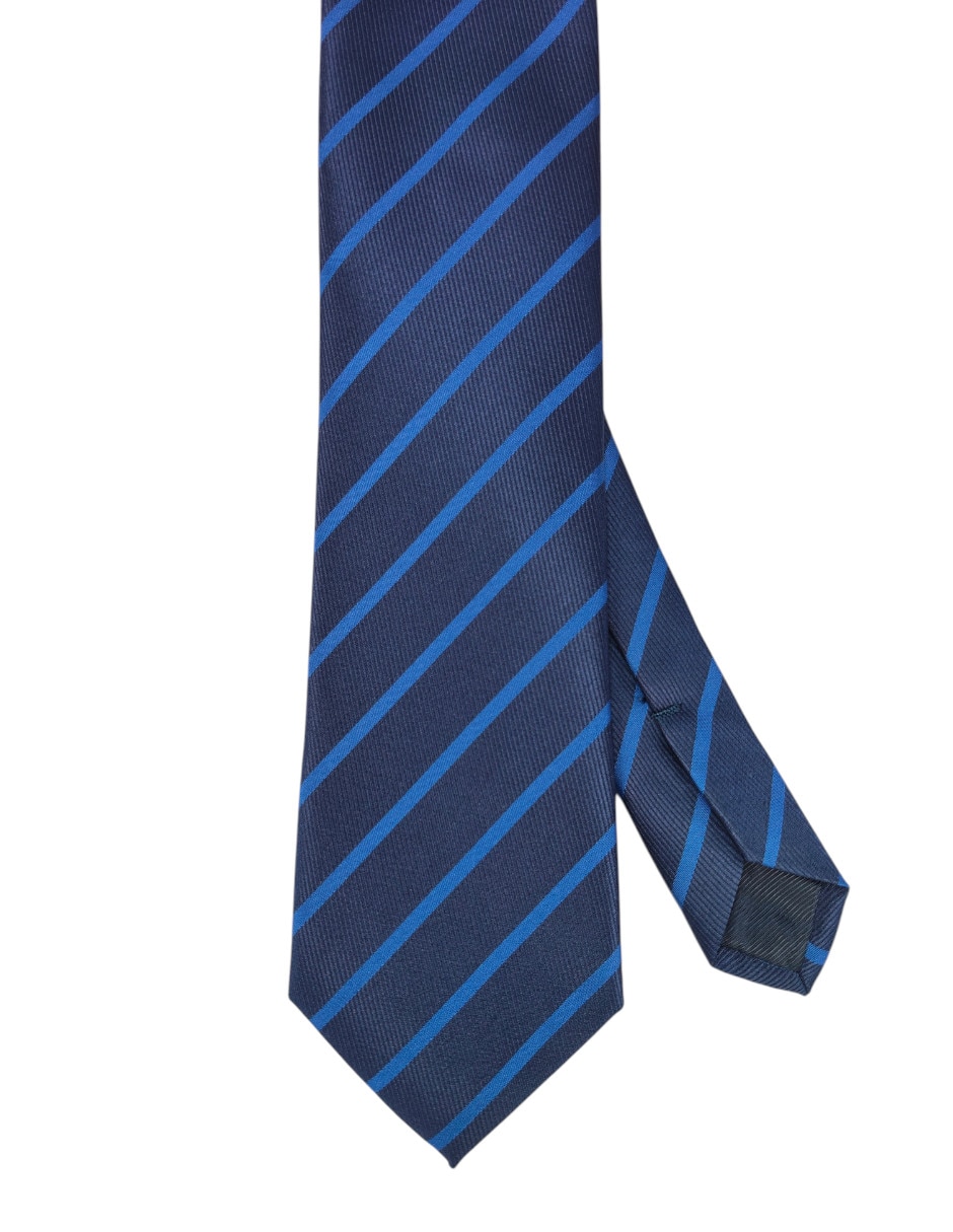 Corbata regular estampado a rayas para hombre 1