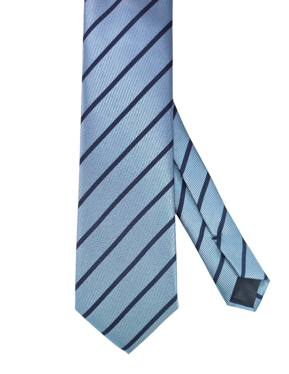 Corbata regular estampado a rayas para hombre