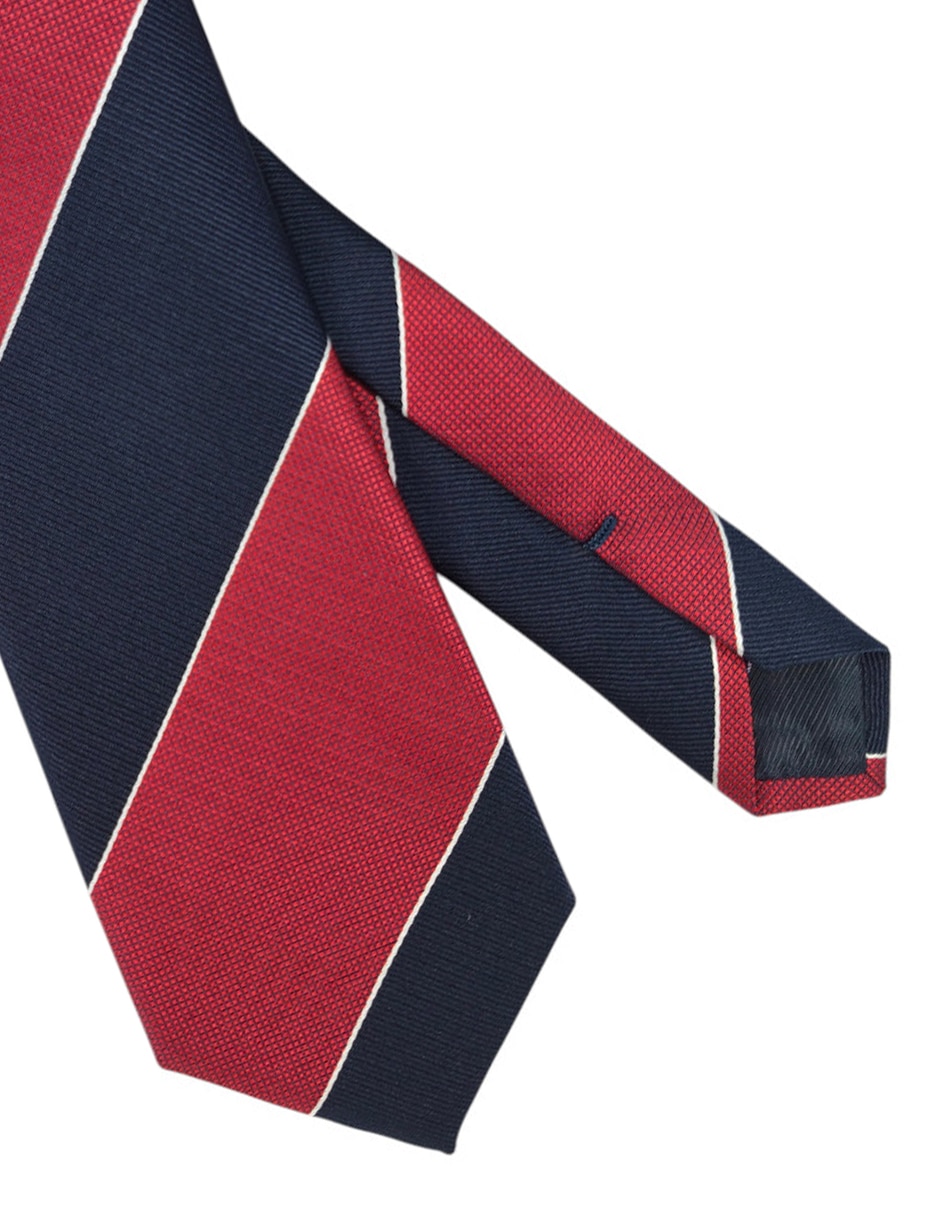 Corbata regular estampado a rayas para hombre 2
