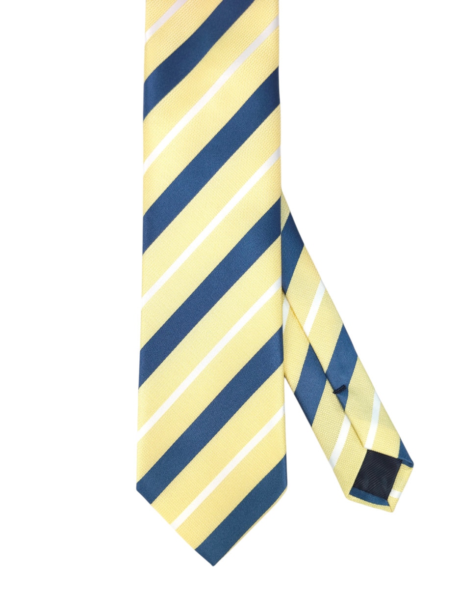 Corbata regular estampado a rayas para hombre
