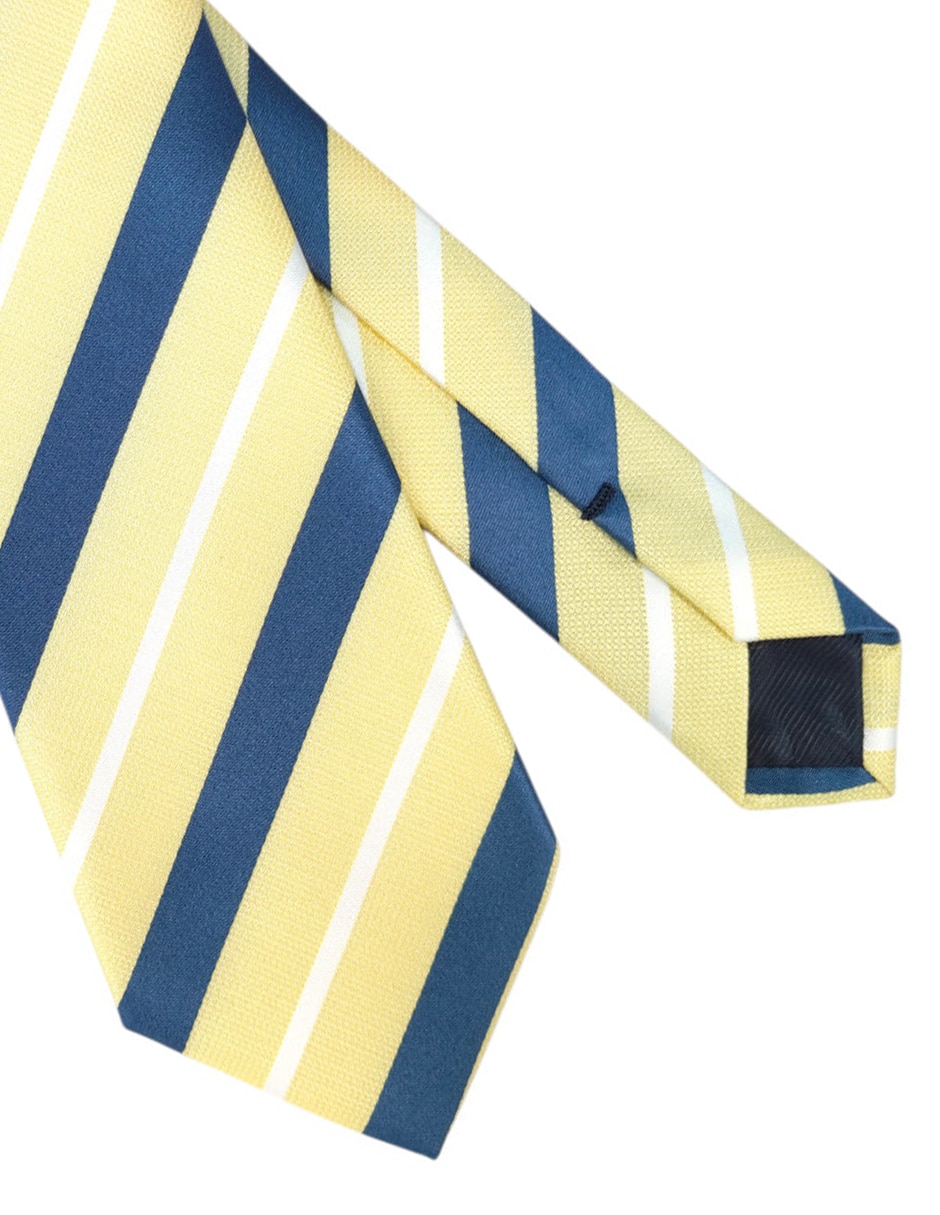Corbata regular estampado a rayas para hombre 2