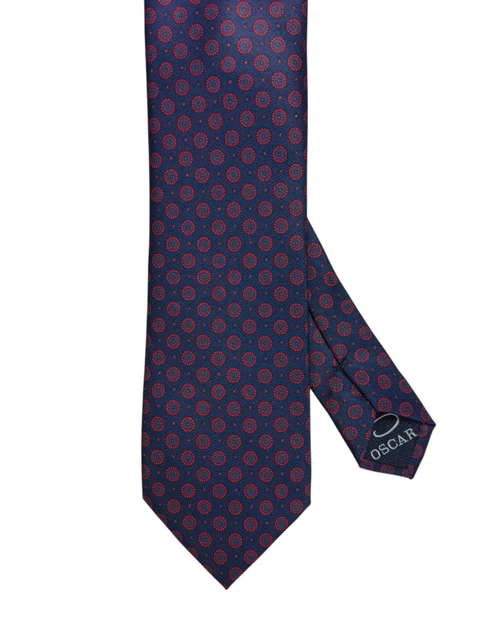 Corbata regular estampado floral para hombre