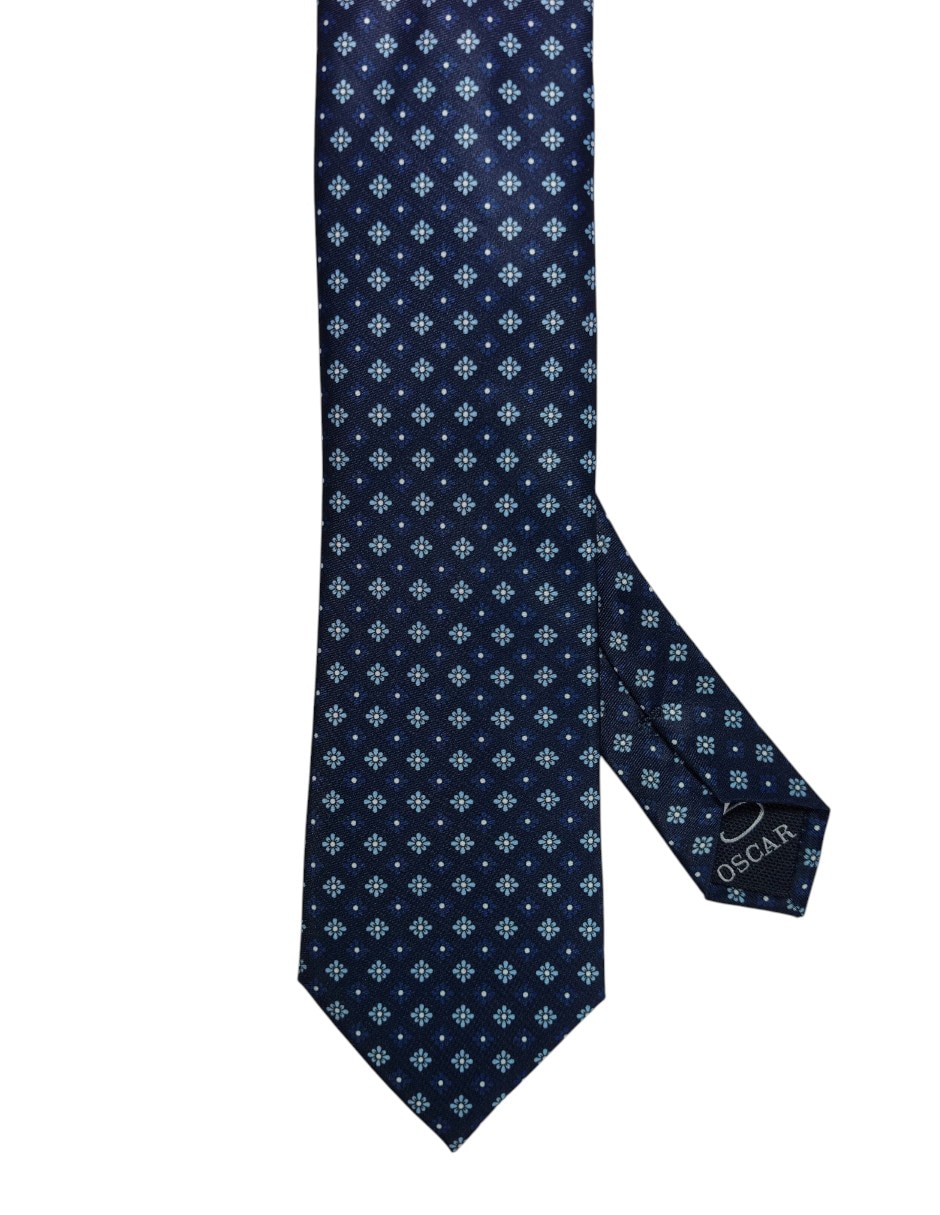 Corbata regular estampado floral para hombre