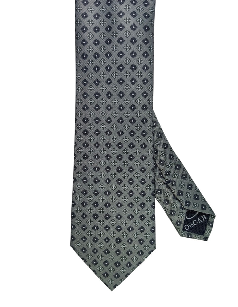 Corbata regular estampado floral para hombre 1