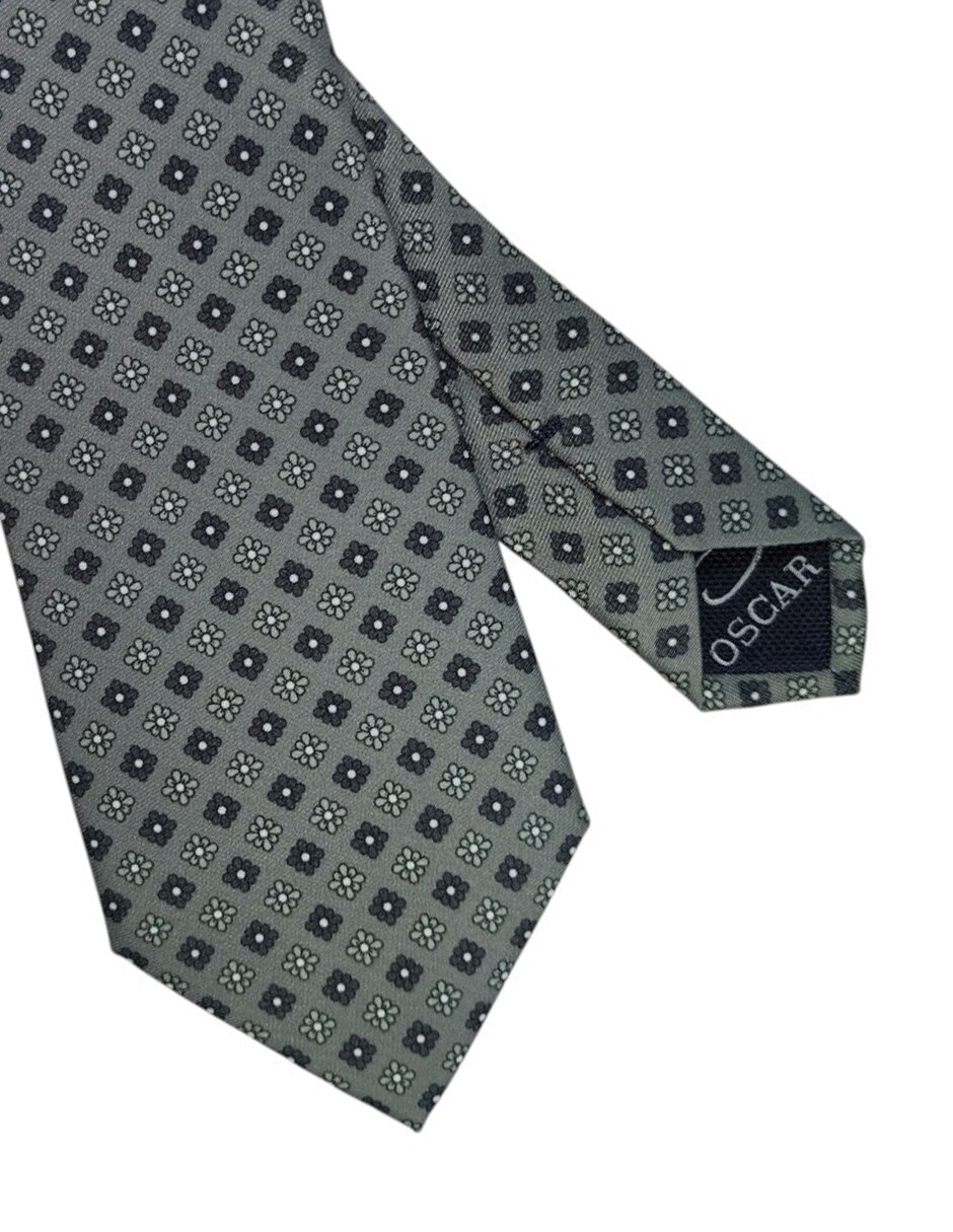 Corbata regular estampado floral para hombre 2