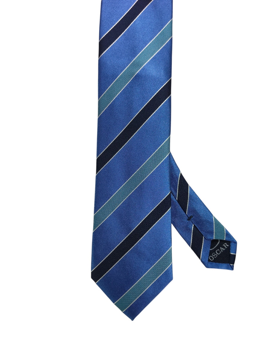 Corbata regular estampado a rayas para hombre