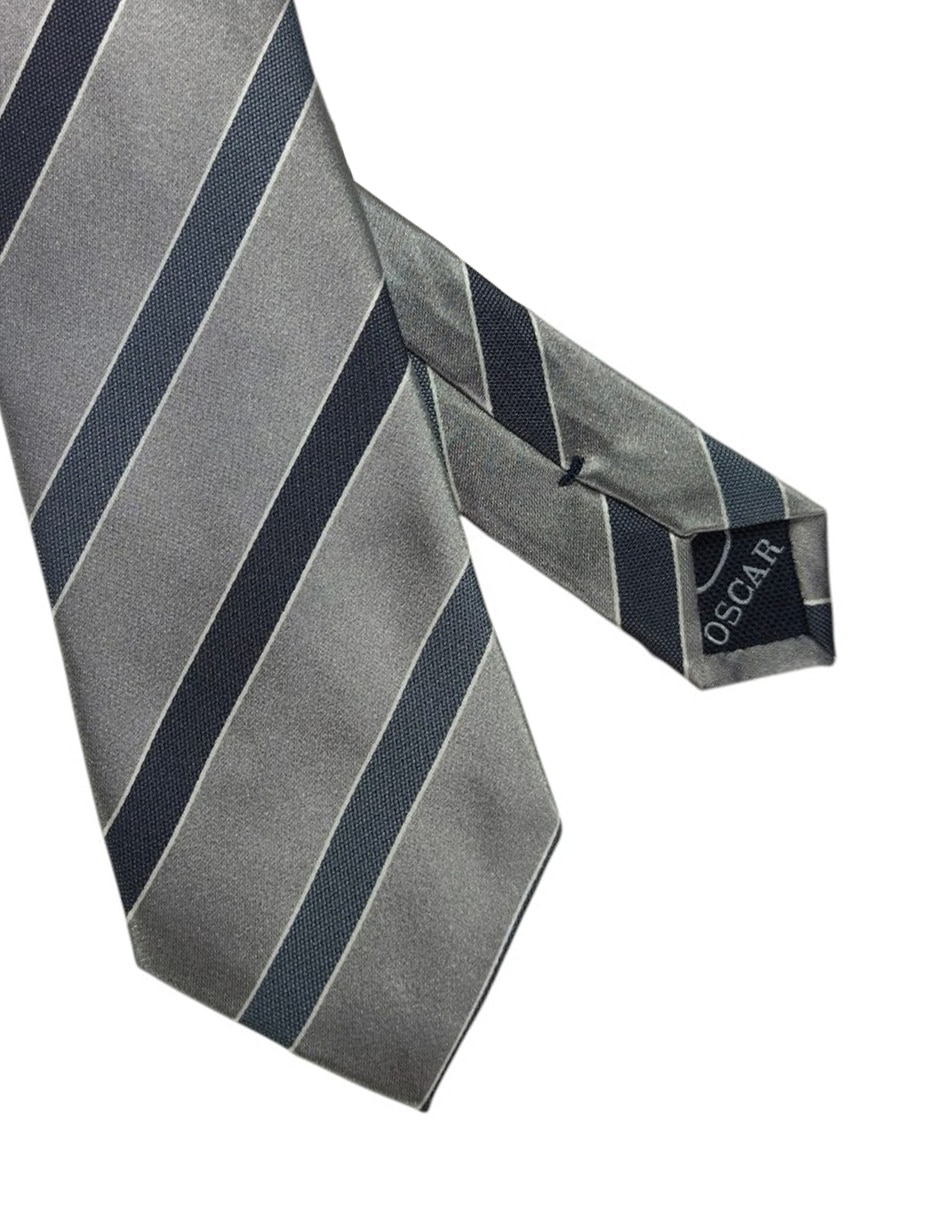 Corbata regular estampado a rayas para hombre 2