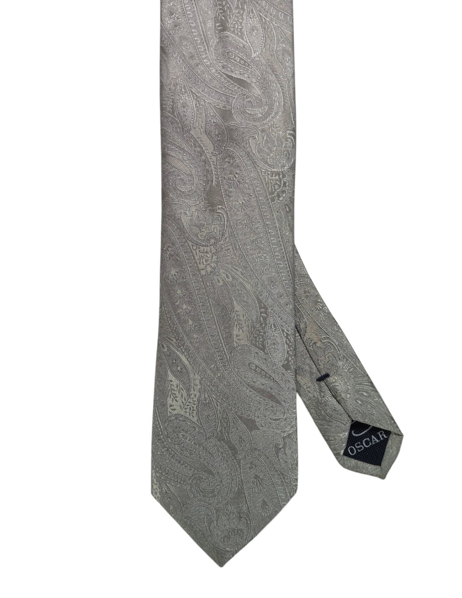 Corbata regular estampado paisley para hombre 1