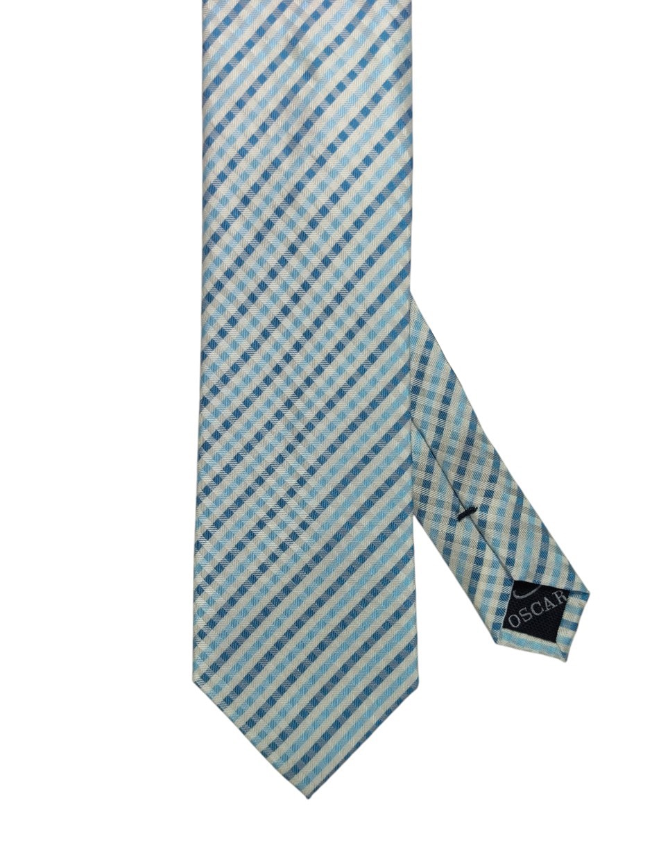 Corbata regular estampado a cuadros para hombre