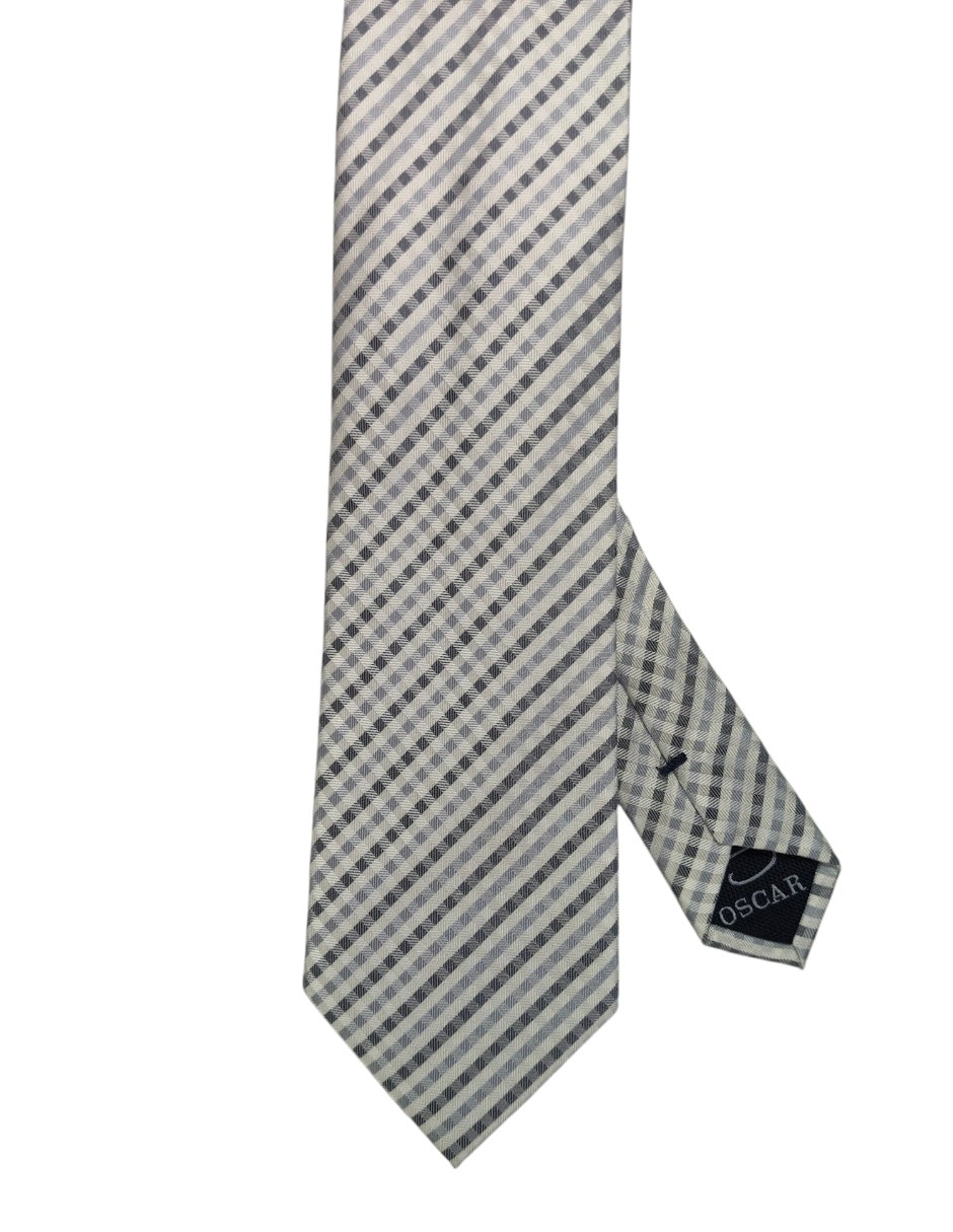 Corbata regular estampado a cuadros para hombre 1