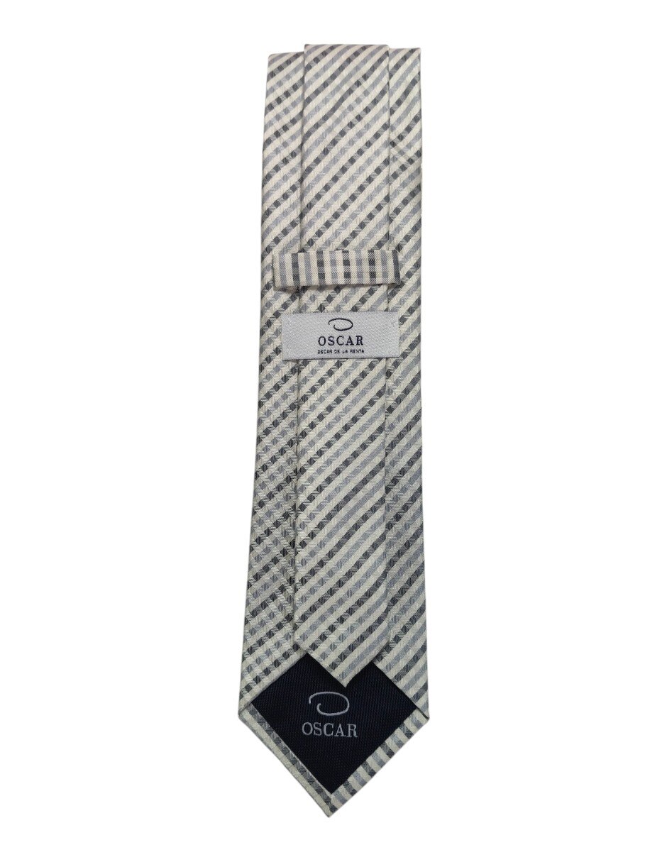 Corbata regular estampado a cuadros para hombre 3