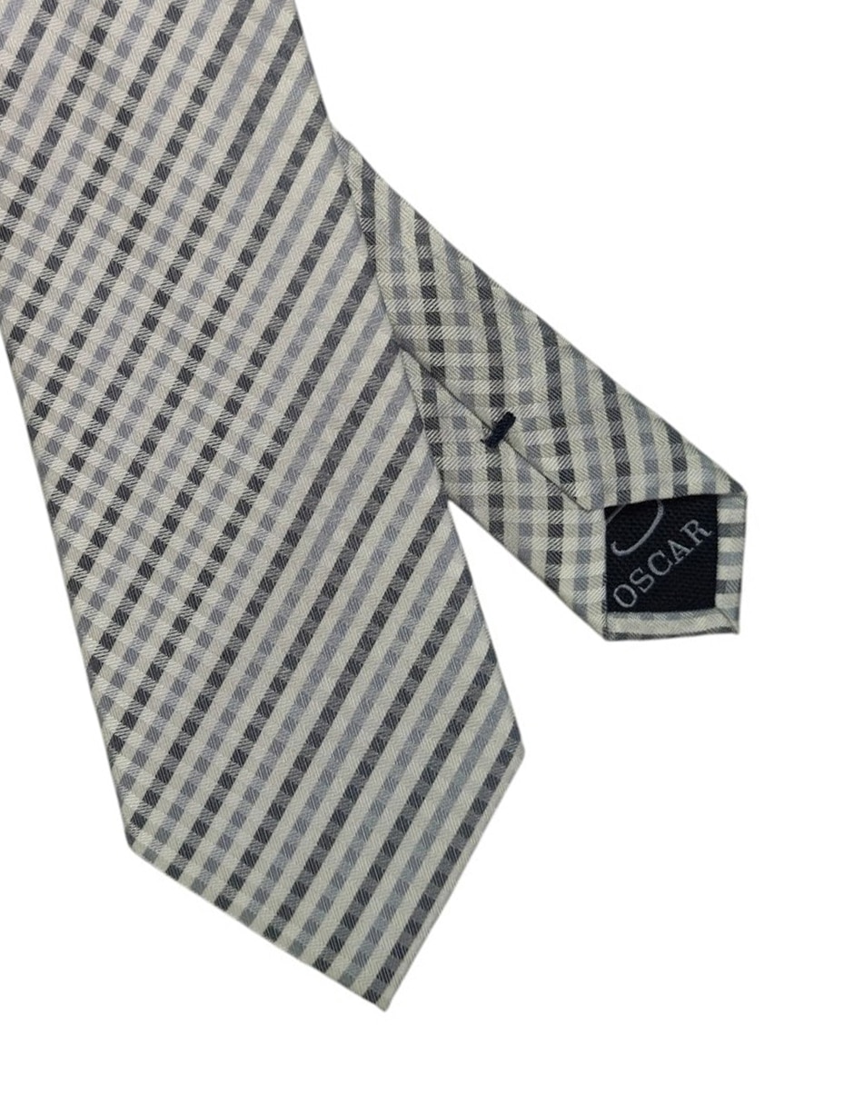 Corbata regular estampado a cuadros para hombre 2