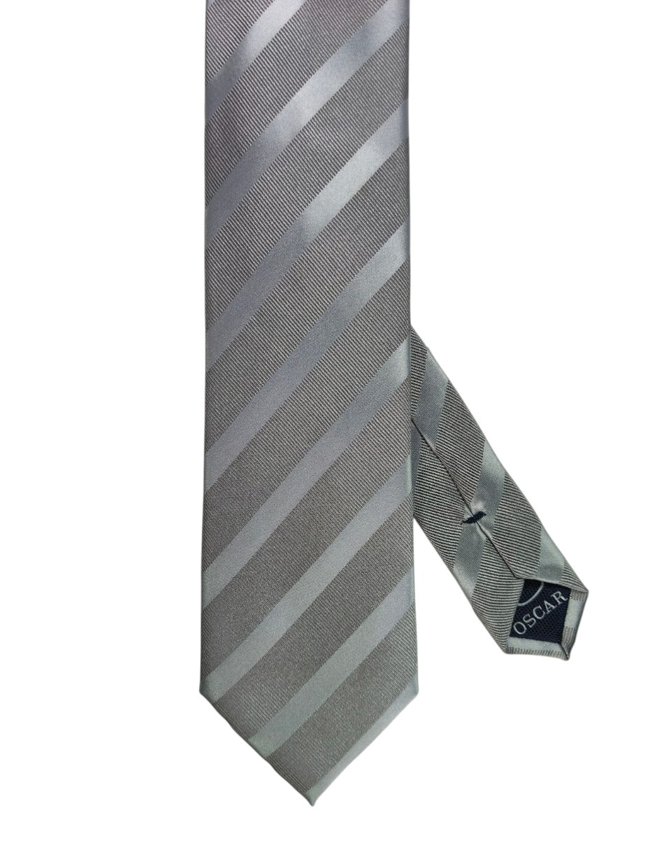 Corbata regular estampado a rayas para hombre 1
