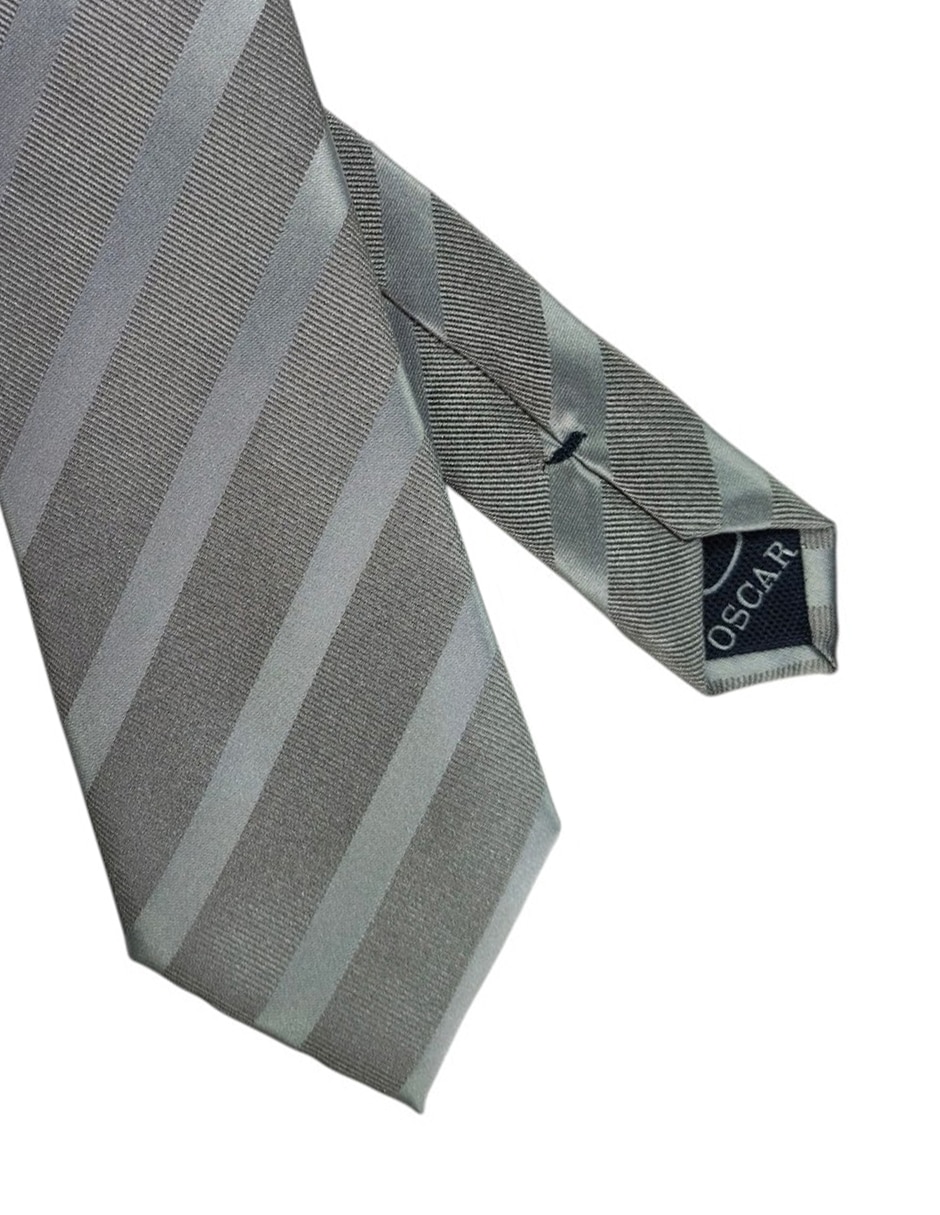 Corbata regular estampado a rayas para hombre 2
