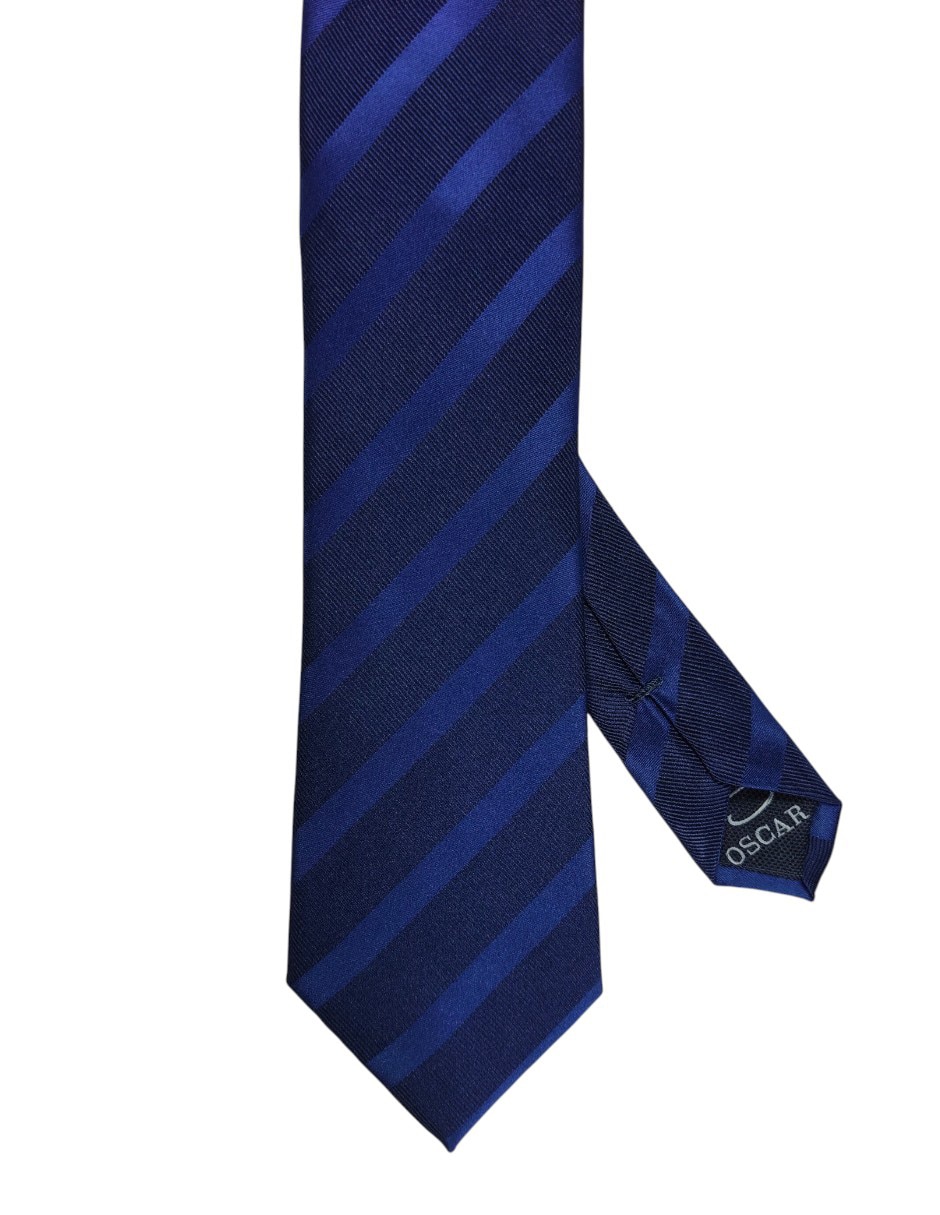 Corbata regular estampado a rayas para hombre