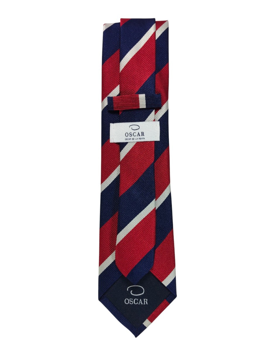 Corbata regular estampado a rayas para hombre 2