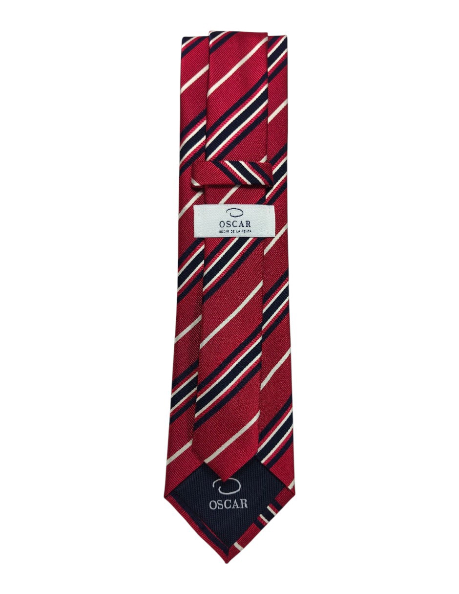 Corbata regular estampado a rayas para hombre 3