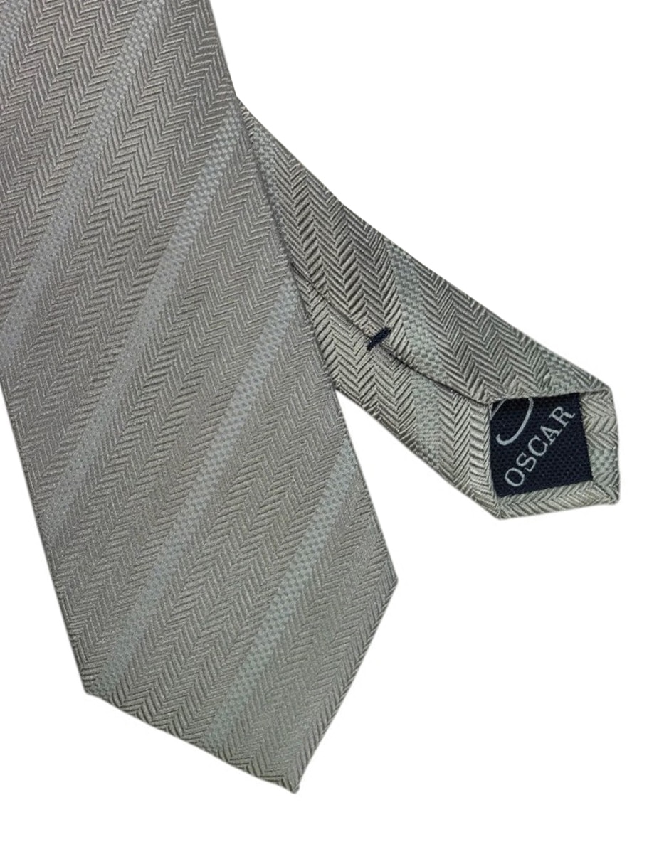 Corbata regular estampado a rayas para hombre 2