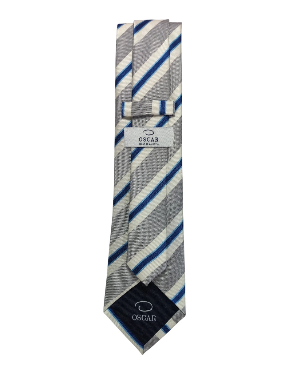 Corbata regular estampado a rayas para hombre 3