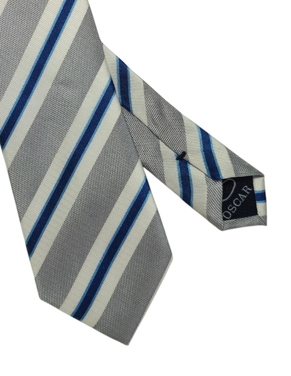 Corbata regular estampado a rayas para hombre 2