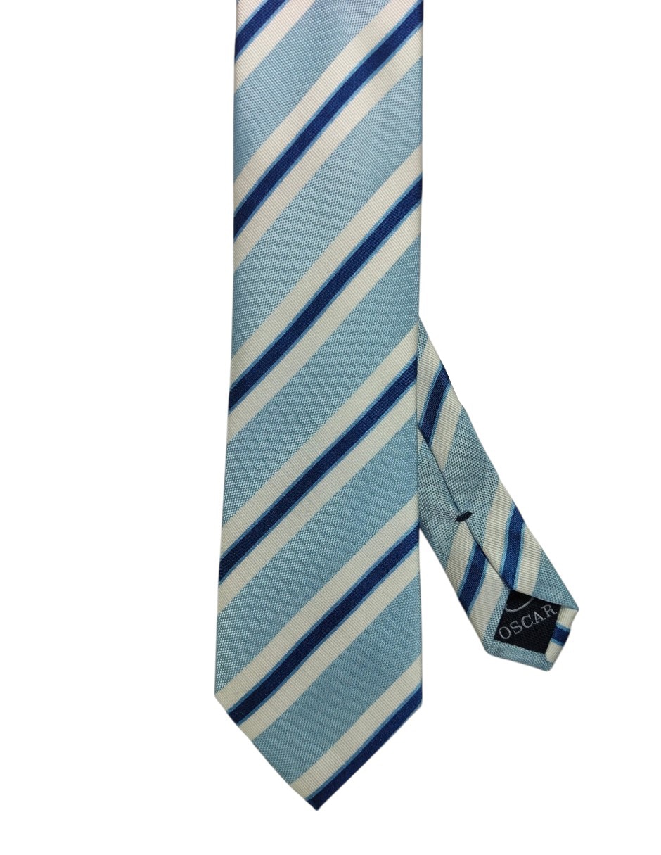 Corbata regular estampado a rayas para hombre