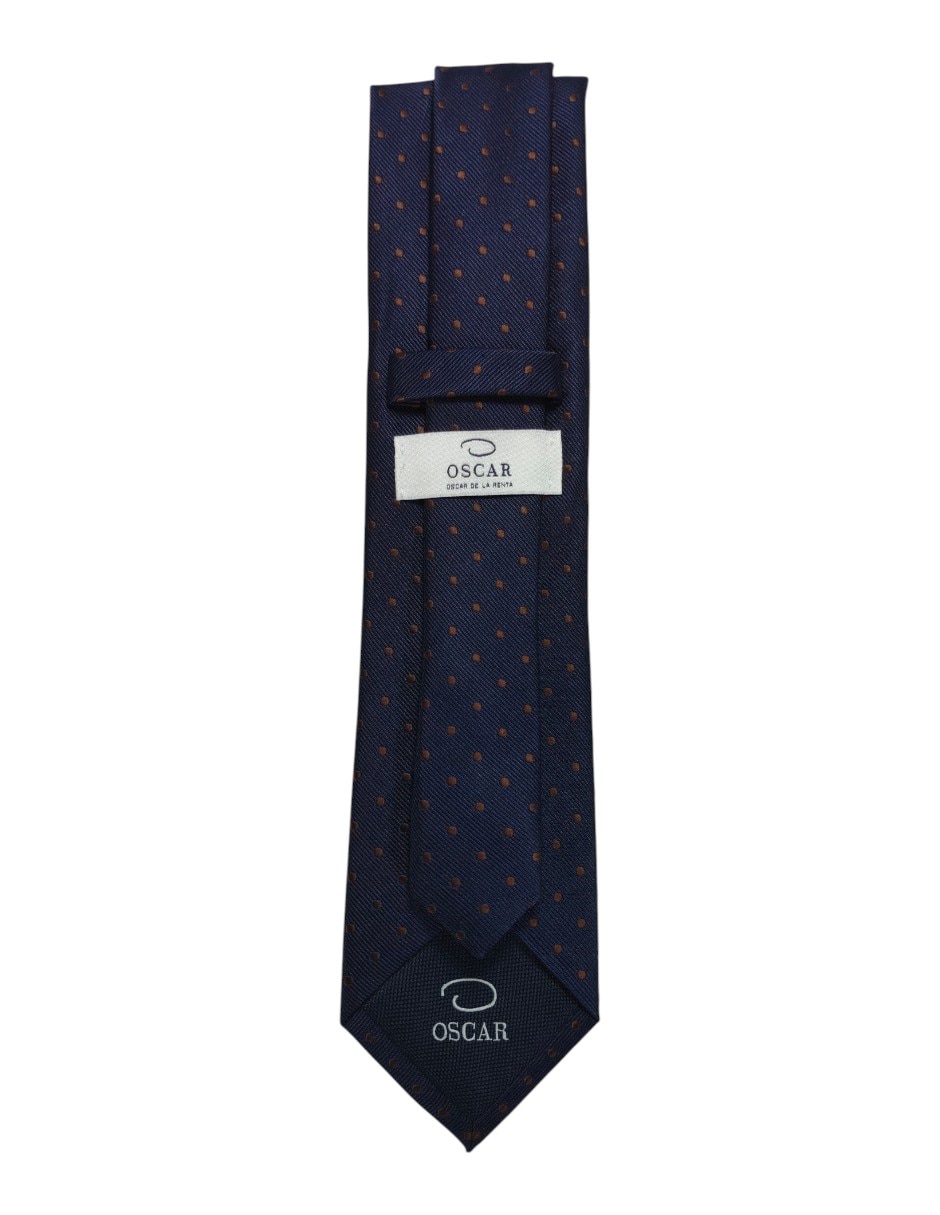 Corbata regular estampado lunares para hombre 3
