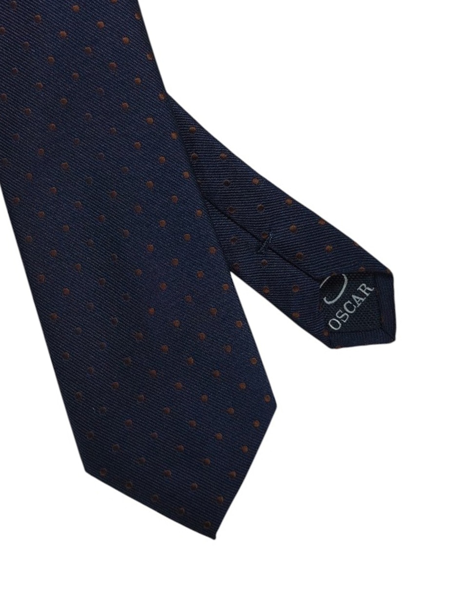Corbata regular estampado lunares para hombre 2