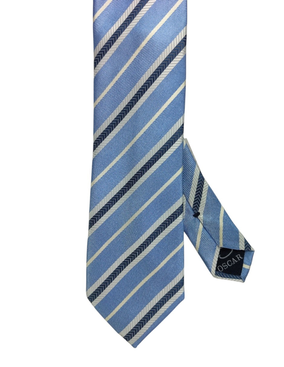 Corbata regular estampado a rayas para hombre