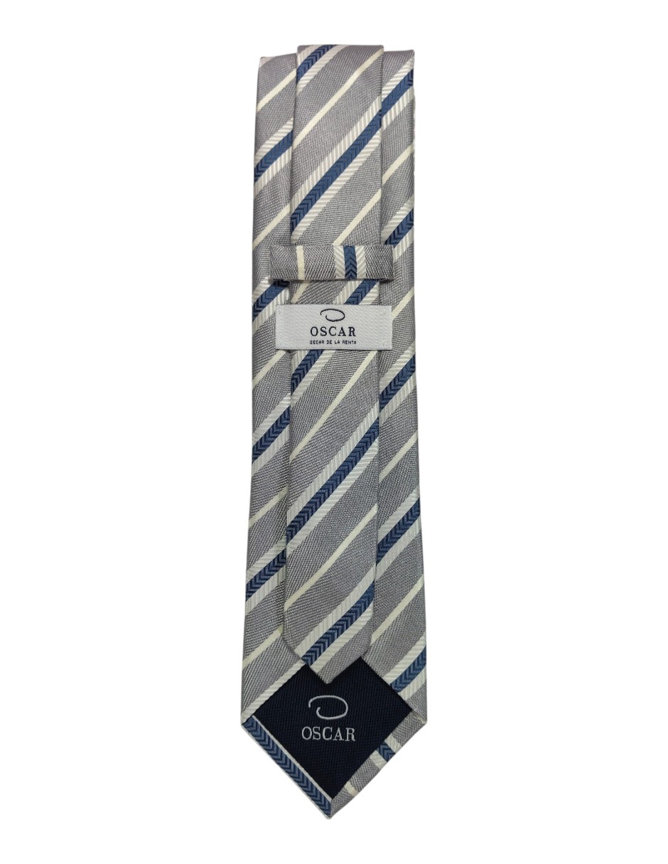Corbata regular estampado a rayas para hombre 3